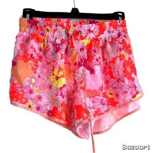 Victoria’s Secret Bright Floral Shorts Running Sleep Swimsuit Bikini Cover Up Md